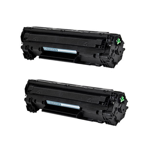 Compatible Black Toner Cartridge for HP LJ PRO M201DW / LJ PRO M201N + More 1.5K Yield 2-Pack (CF283A / 83A)