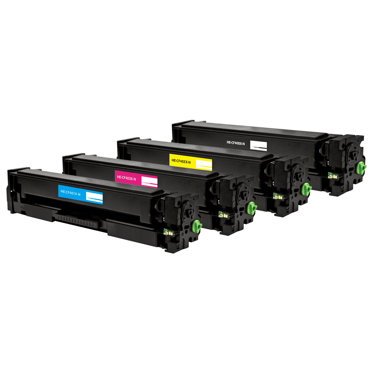 Compatible Black Toner Cartridge for HP LJ PRO M277C6 / LJ PRO MFP M252DW + More 2.8K High Yield 4-Pack (201X / CF400X)