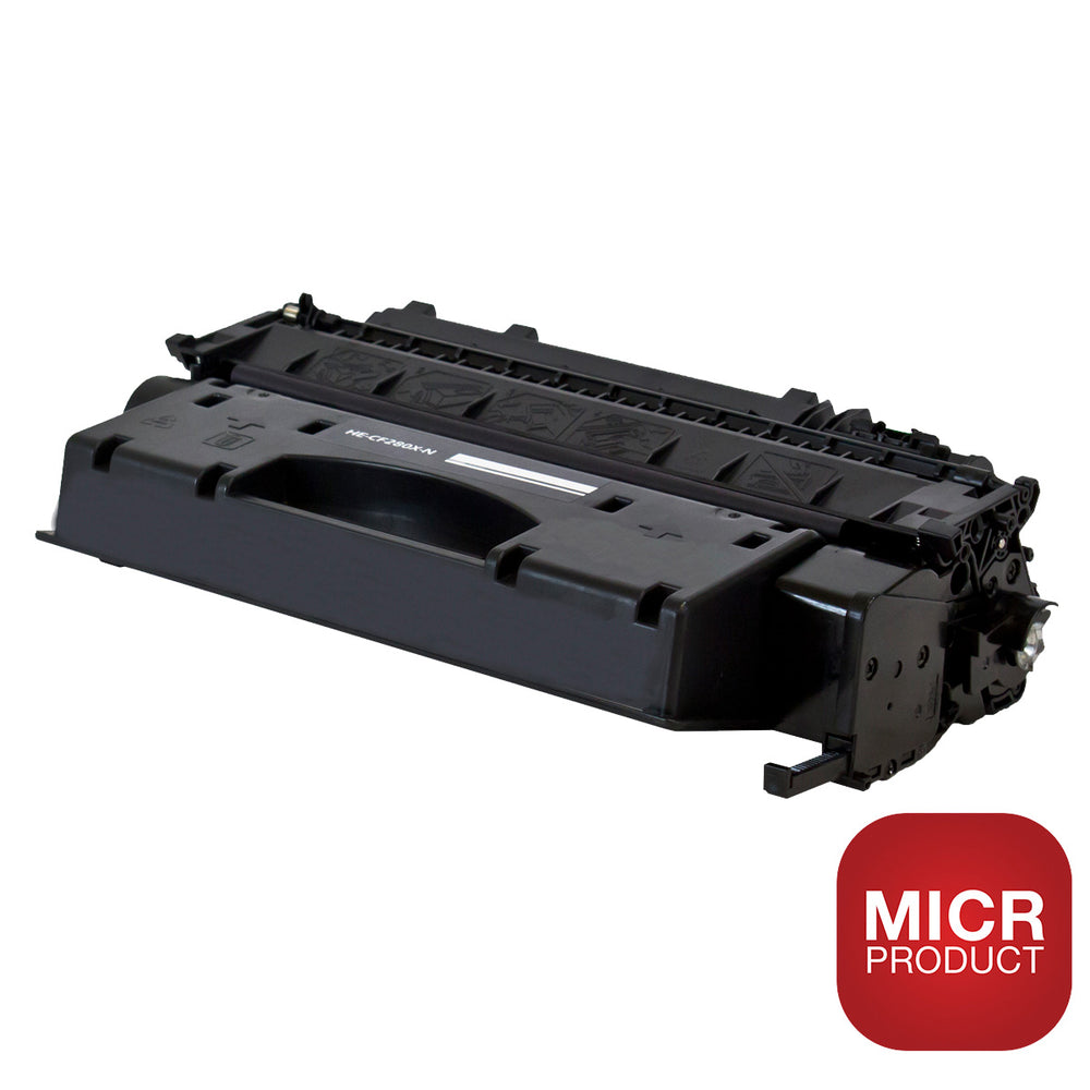 Compatible Black Toner Cartridge for HP LJ PRO 400 M401DN / LJ PRO 400 M401DNE + More 6.9K High Yield MICR (CF280X / 80X)