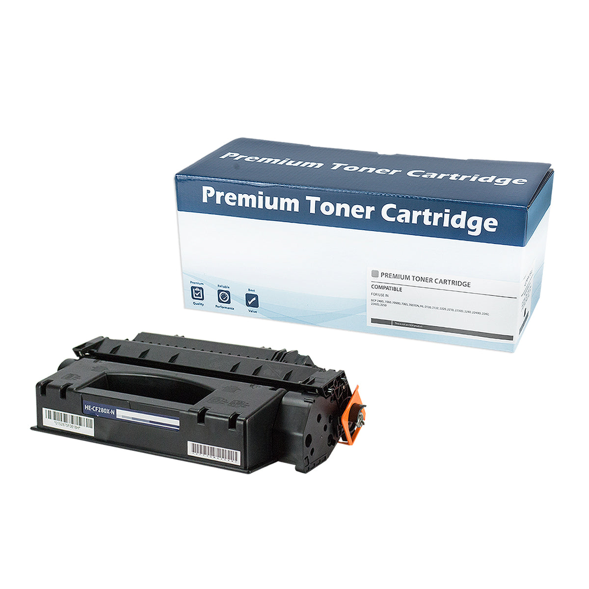Compatible Black Toner Cartridge for HP LJ PRO 400 M401DN / LJ PRO 400 M401DNE + More 6.9K High Yield (CF280X / 80X)
