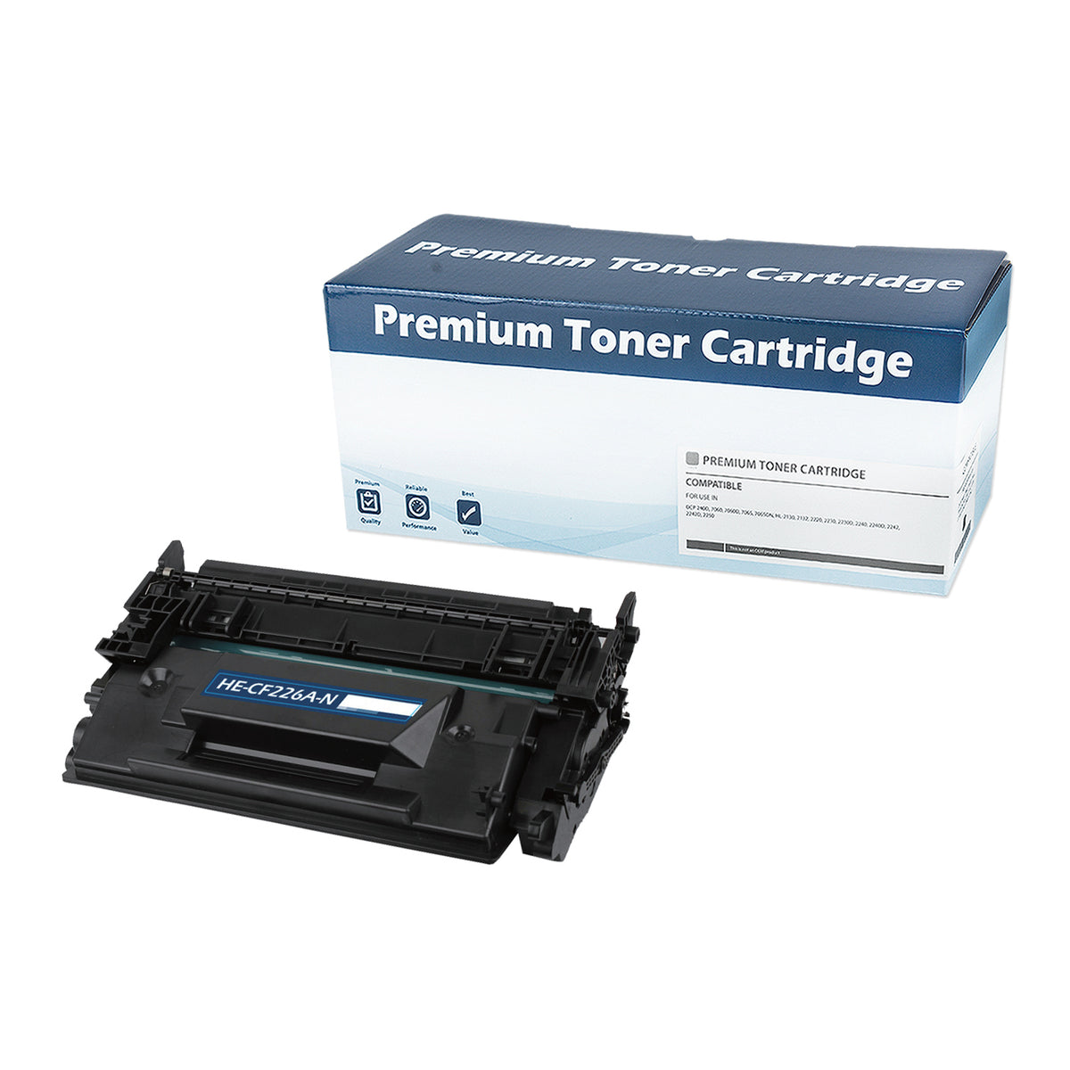 Compatible Black Toner Cartridge for HP LJ PRO M402DN / LJ PRO M402DW + More 3.1K Yield (CF226A / 26A)