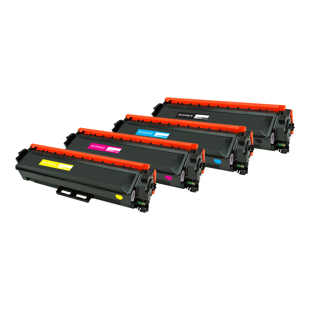 Compatible Black Toner Cartridge for HP LJ PRO M452DN / LJ PRO M452DW + More 6.5K High Yield 4-Pack (410X / CF410X)