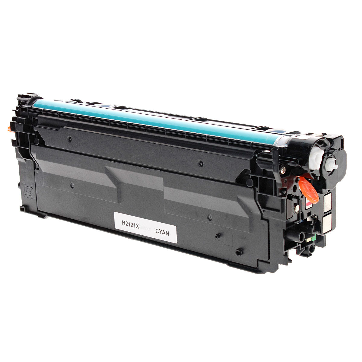 Compatible Cyan Toner Cartridge for HP LJ ENTERPRISE M554 / LJ ENTERPRISE M554DN + More 10K High Yield New Chip (W2121X / 212X)