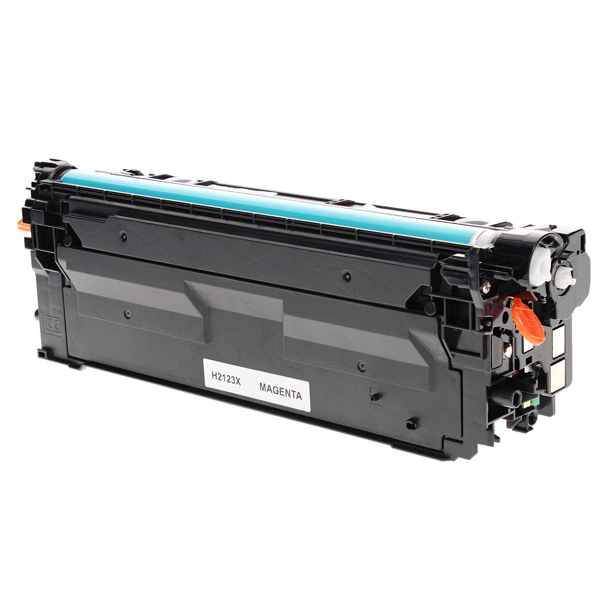 Compatible Magenta Toner Cartridge for HP LJ ENTERPRISE M554 / LJ ENTERPRISE M554DN + More 10K High Yield New Chip (W2123X / 212X)