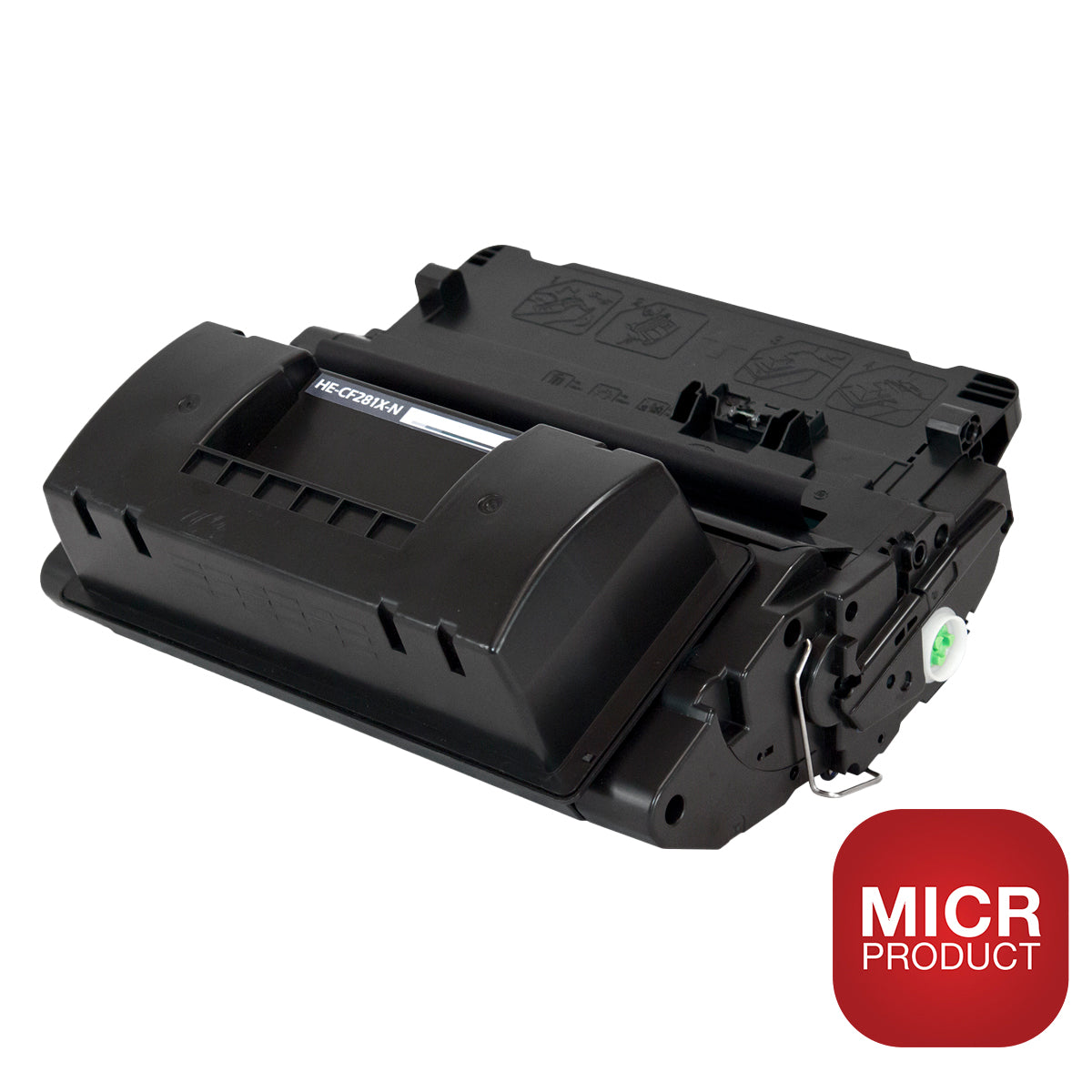 Compatible Black Toner Cartridge for HP LJ FLOW MFP M630H / LJ FLOW MFP M630Z + More 25K High Yield MICR (CF281X / 81X)