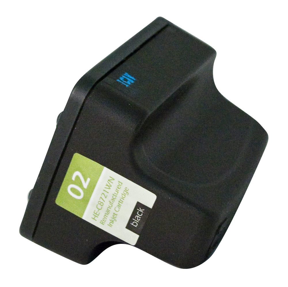 Remanufactured Black Ink Cartridge for HP PHOTOSMART 3110 / PHOTOSMART 3210 + More (C8721WN / 02)