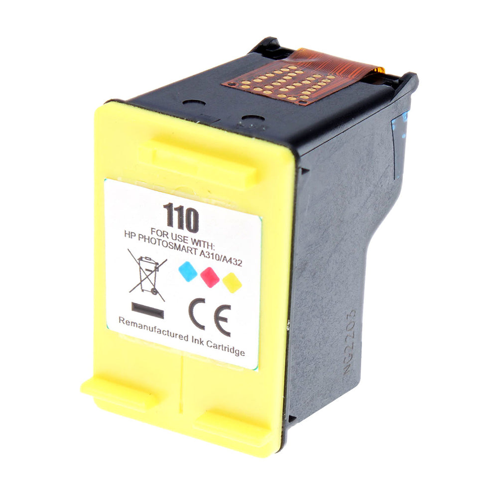 Remanufactured Tri-Color Ink Cartridge for HP PHOTOSMARTA310 / PHOTOSMARTA320 + More (CB304AN / 110)
