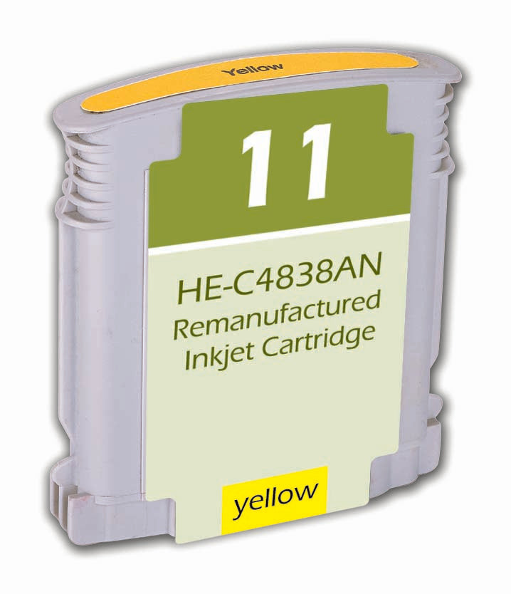 Remanufactured Yellow Ink Cartridge for HP BI1100 / BI2200 + More 28ML (11 / C4838A)
