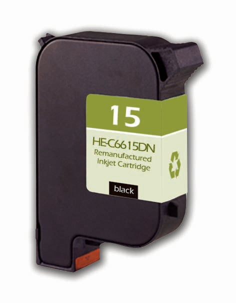 Remanufactured Black Ink Cartridge for HP 1230 FAX / 310 DIGITAL COPIER + More 42ML (C6615DN / 15)