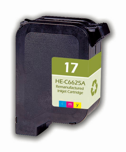 Remanufactured Tri-Color Ink Cartridge for HP DESKJET 825C / DESKJET 825CVR + More 38ML (17 / C6625A)