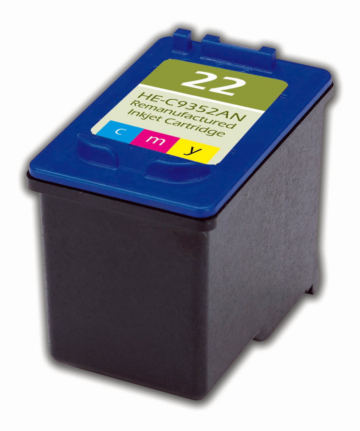Remanufactured Tri-Color Ink Cartridge for HP DESKJET 3910 / DESKJET 3915 + More (C9352AN / 22)