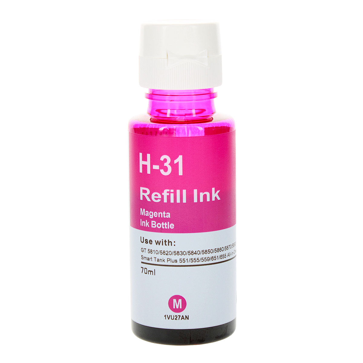 Compatible Magenta Ink Bottle for HP SMART TANK 5000 / SMART TANK 5101 + More (1VU27AN / 31)