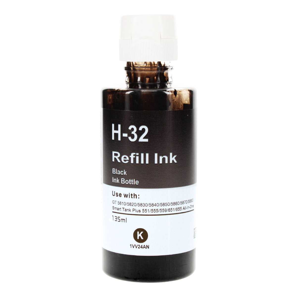 Compatible Black Ink Bottle for HP SMART TANK 5000 / SMART TANK 5101 + More (1VV24AN / 32XL)