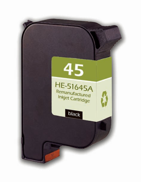Remanufactured Black Ink Cartridge for HP COLOR COPIER 110 / COLOR COPIER 120 + More (51645A / 45)