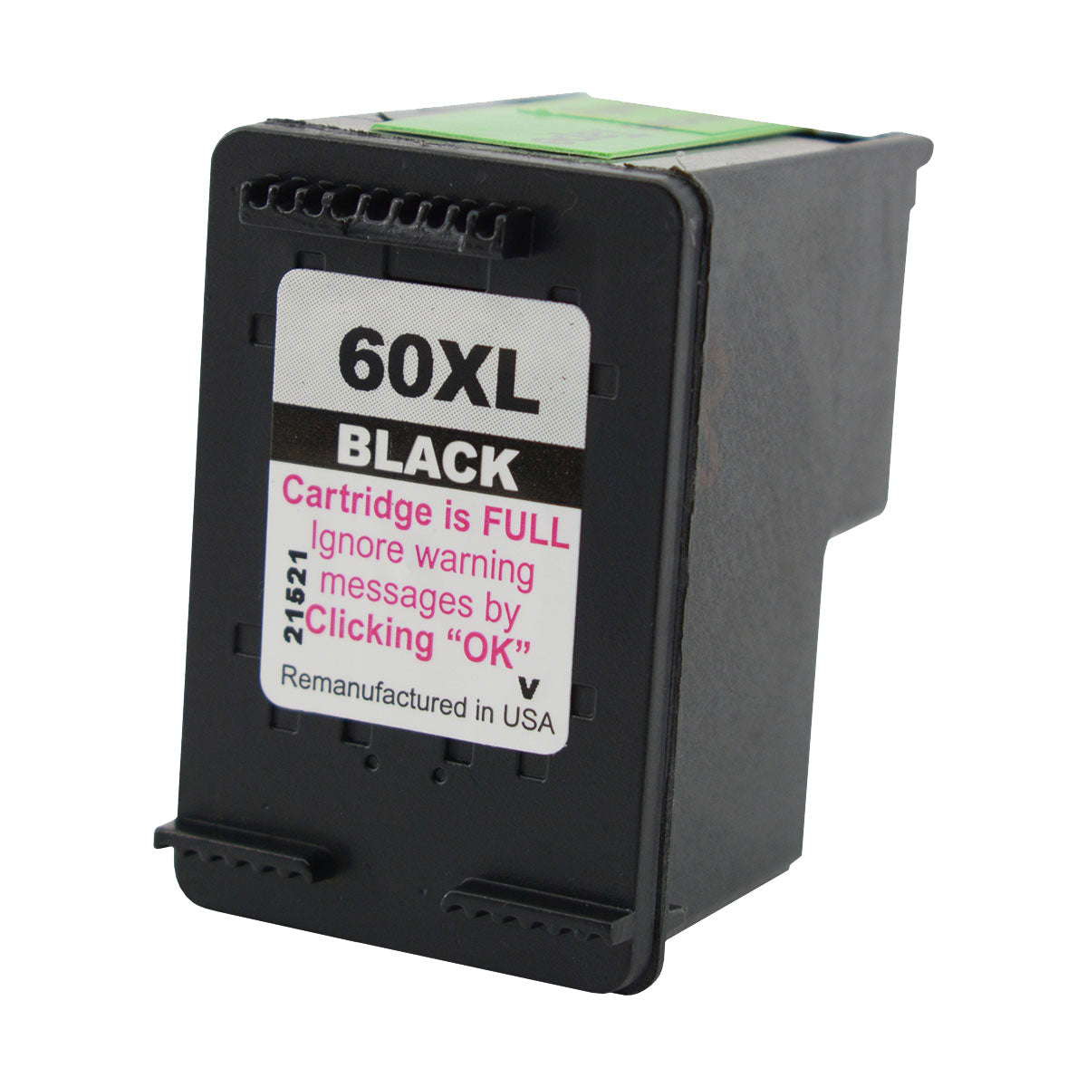 Remanufactured Black Ink Cartridge for HP DESKJET D1660 / DESKJET D2500 + More (CC641WN / 60XL)