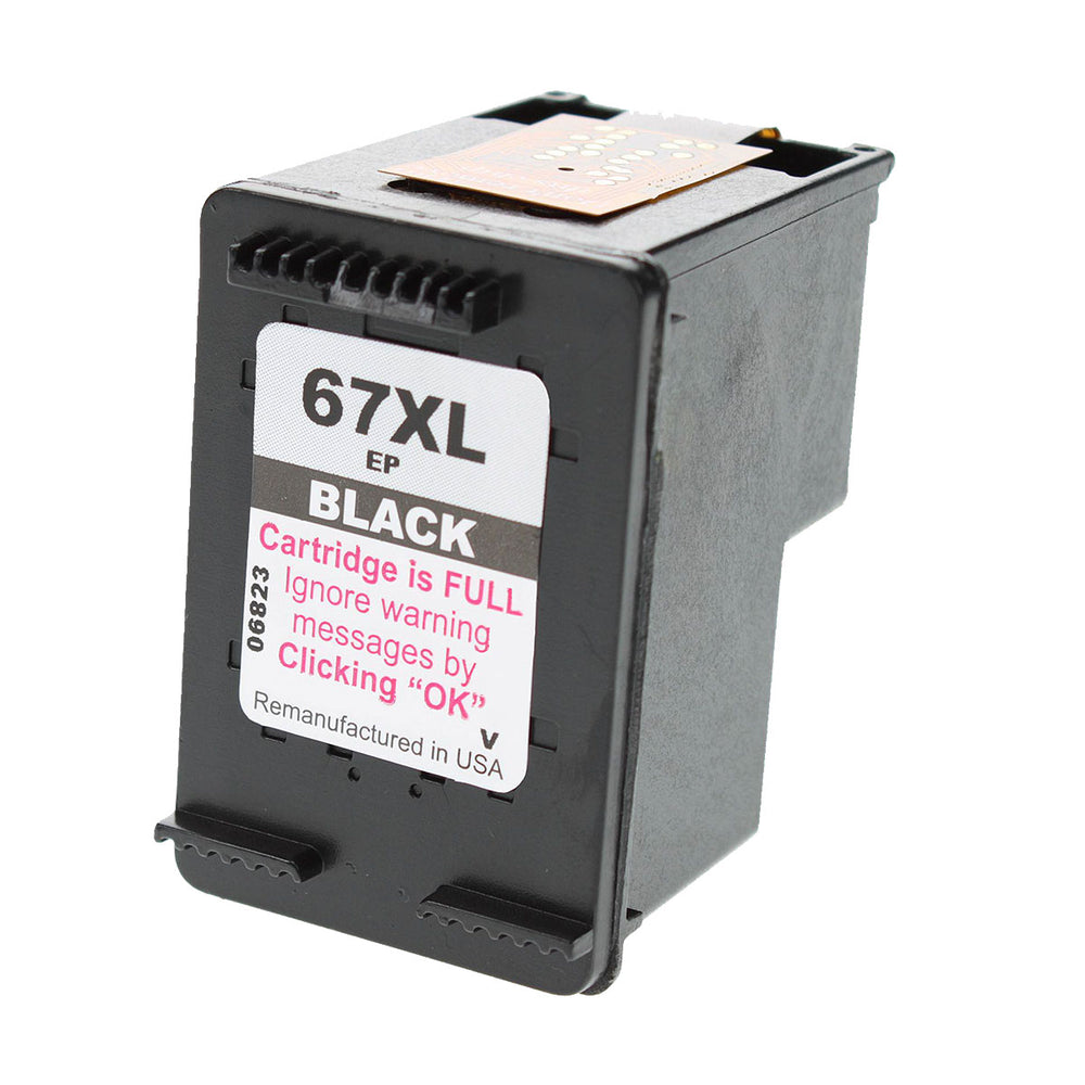Remanufactured Black Ink Cartridge for HP DESKJET 1255 / DESKJET 2710E + More (3YM57AN / 67XL)