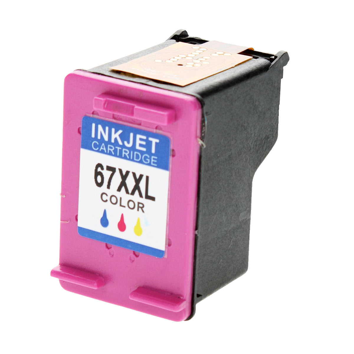Remanufactured Tri-Color Ink Cartridge for HP DESKJET 1255 / DESKJET 2710E + More (6ZA16AN / 67XXL)