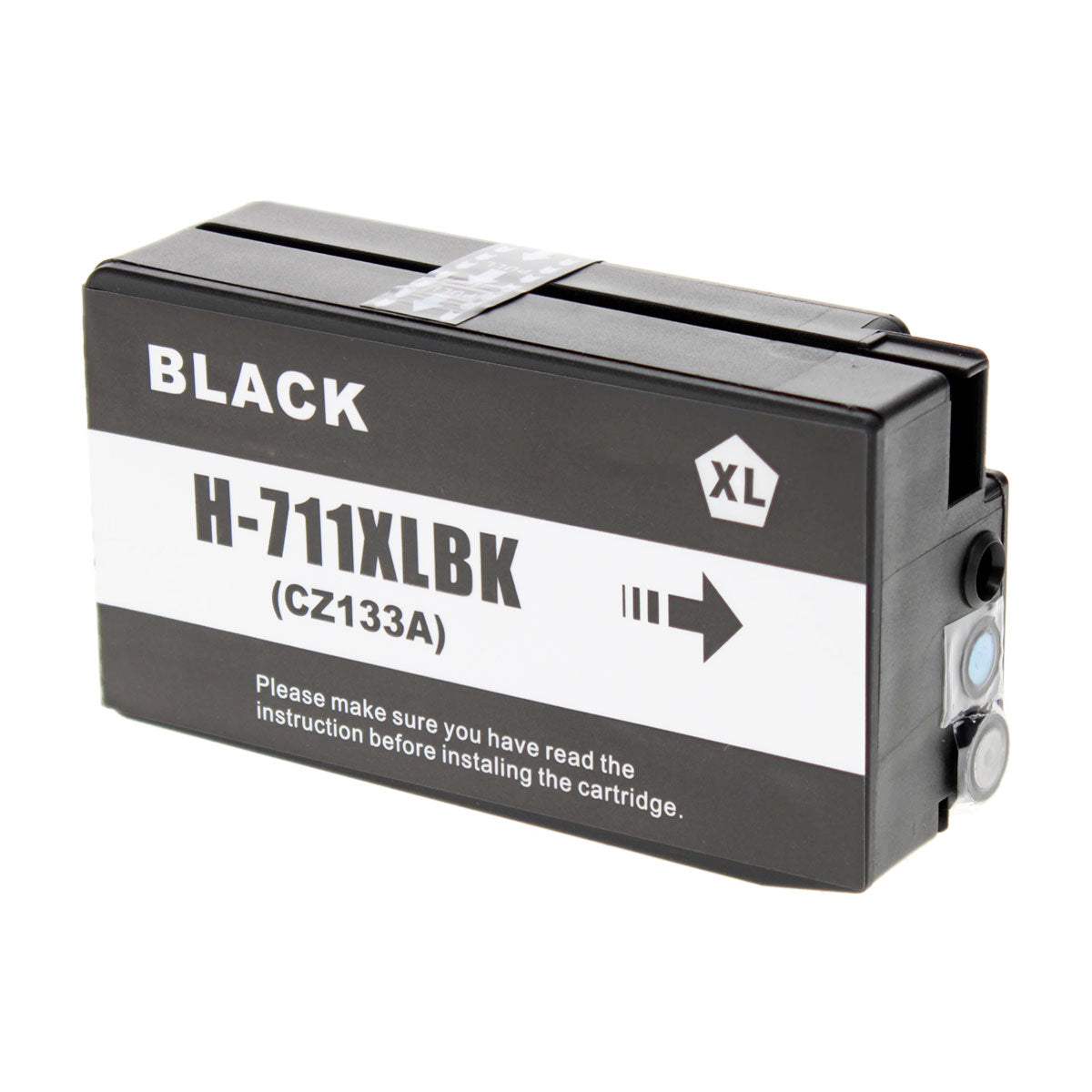 Remanufactured Black Ink Cartridge for HP DESIGNJET T100 / DESIGNJET T120 + More 80ml (CZ133A / 711)