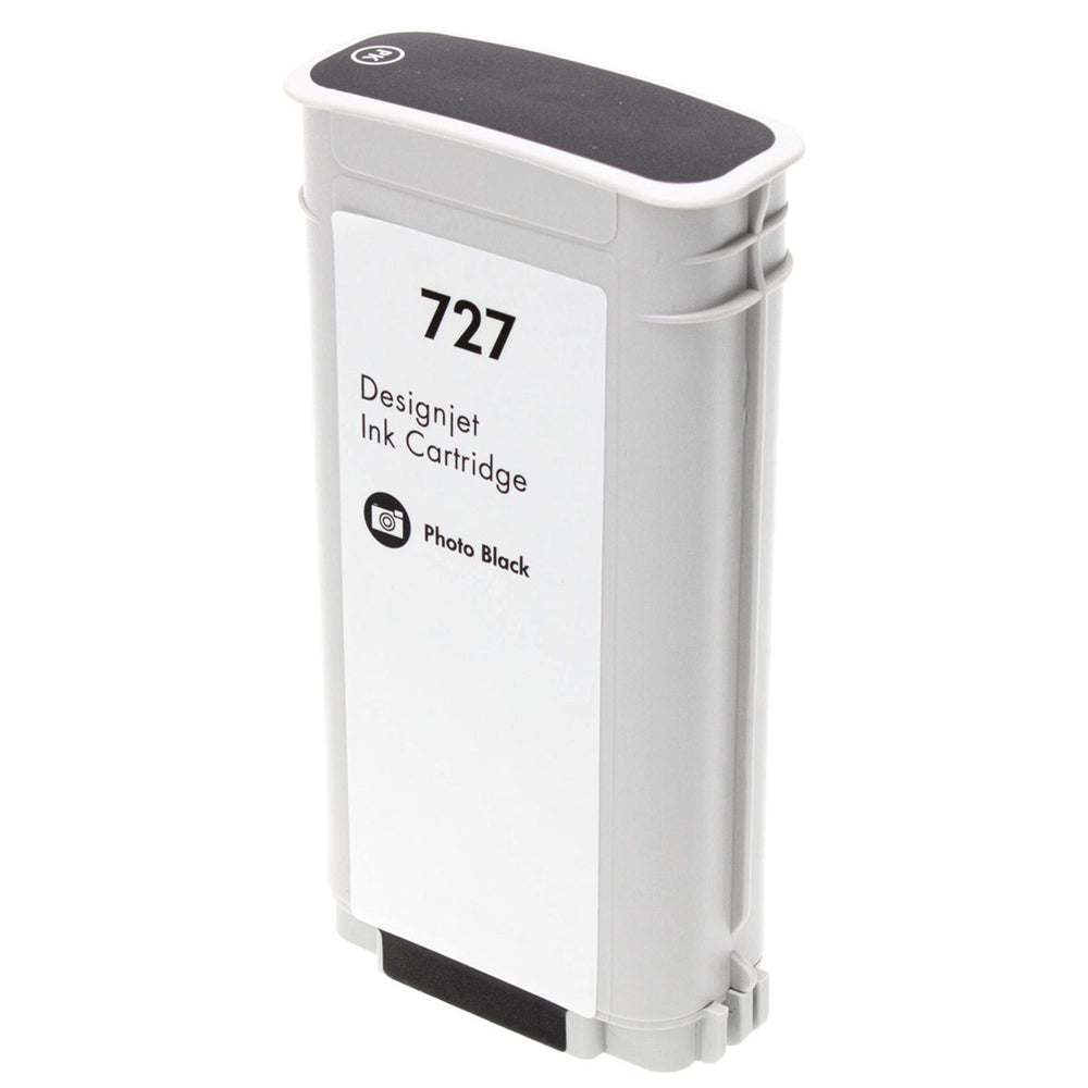 Remanufactured Photo Black Ink Cartridge for HP DESIGNJET T1500 / DESIGNJET T1530 + More 130ml (B3P23A / 727)