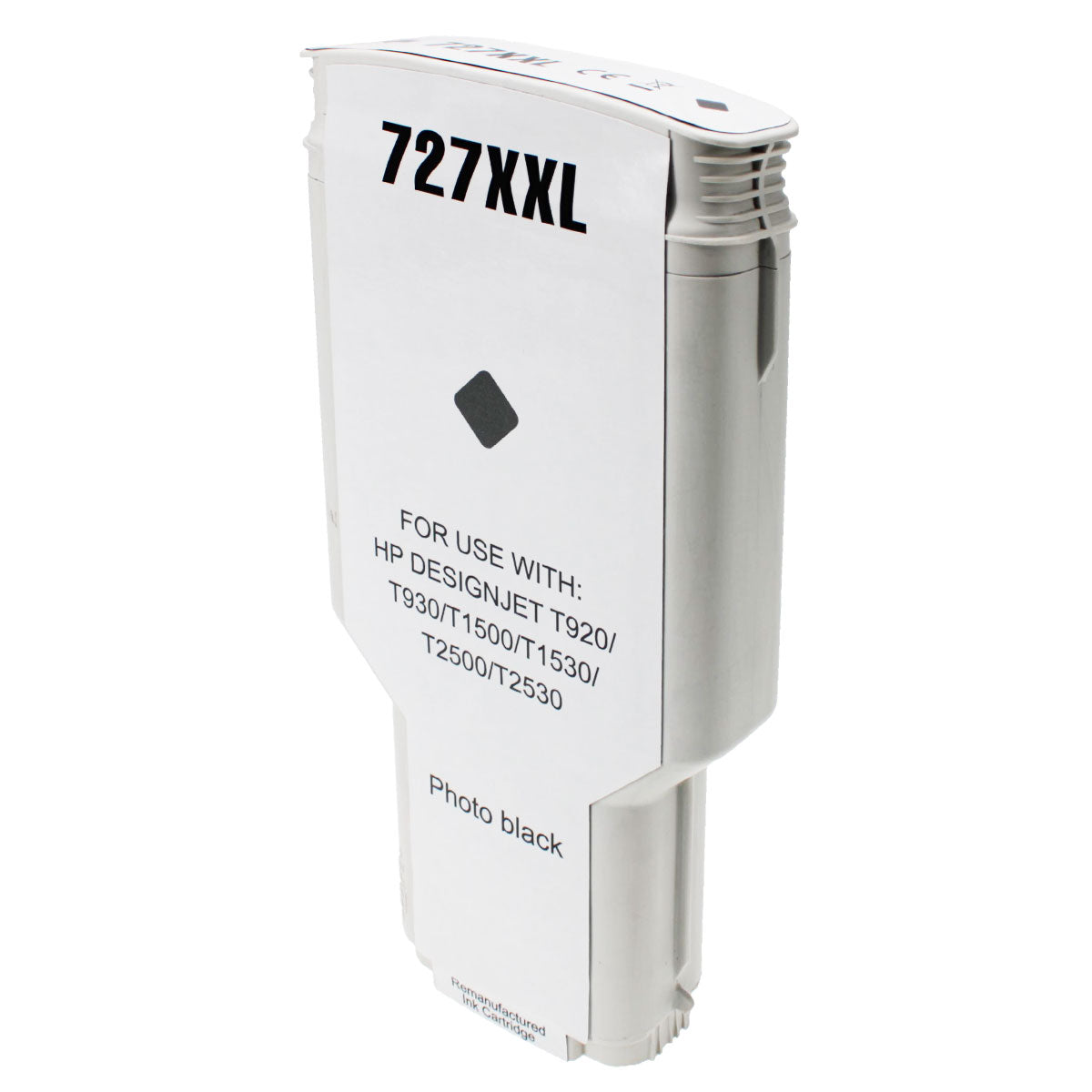 Remanufactured Photo Black Ink Cartridge for HP DESIGNJET T1530 / DESIGNJET T2530 + More 300ml (F9J79A / 727)