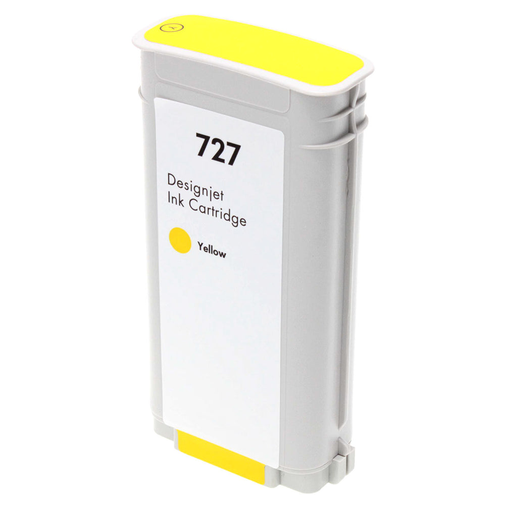 Remanufactured Yellow Ink Cartridge for HP DESIGNJET T1500 / DESIGNJET T1530 + More 130ml (B3P21A / 727)