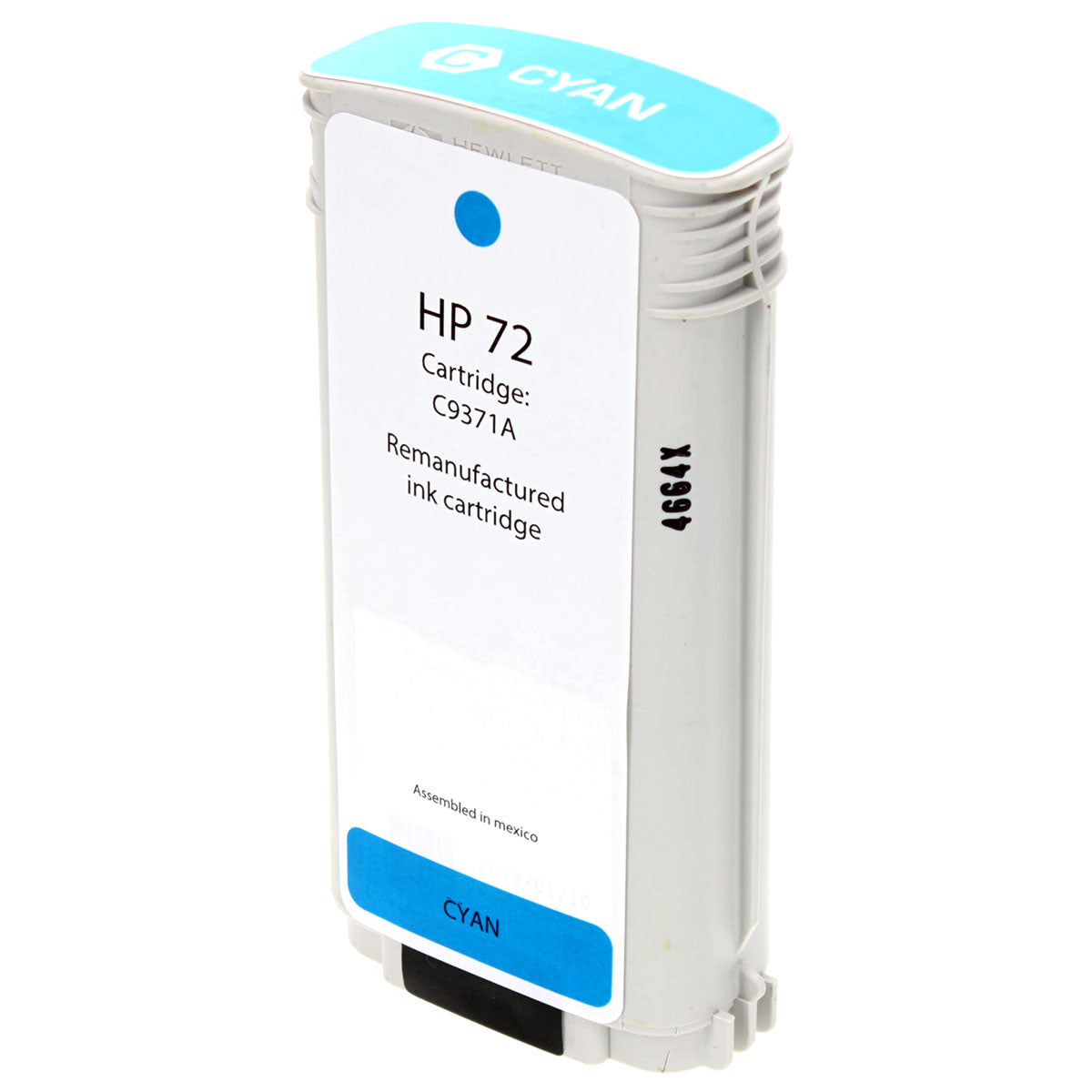 Remanufactured Cyan Ink Cartridge for HP DESIGNJET HD PRO (L3S82A) / DESIGNJET SD PRO (L3S81B) + More 130ml (C9371A / 72)