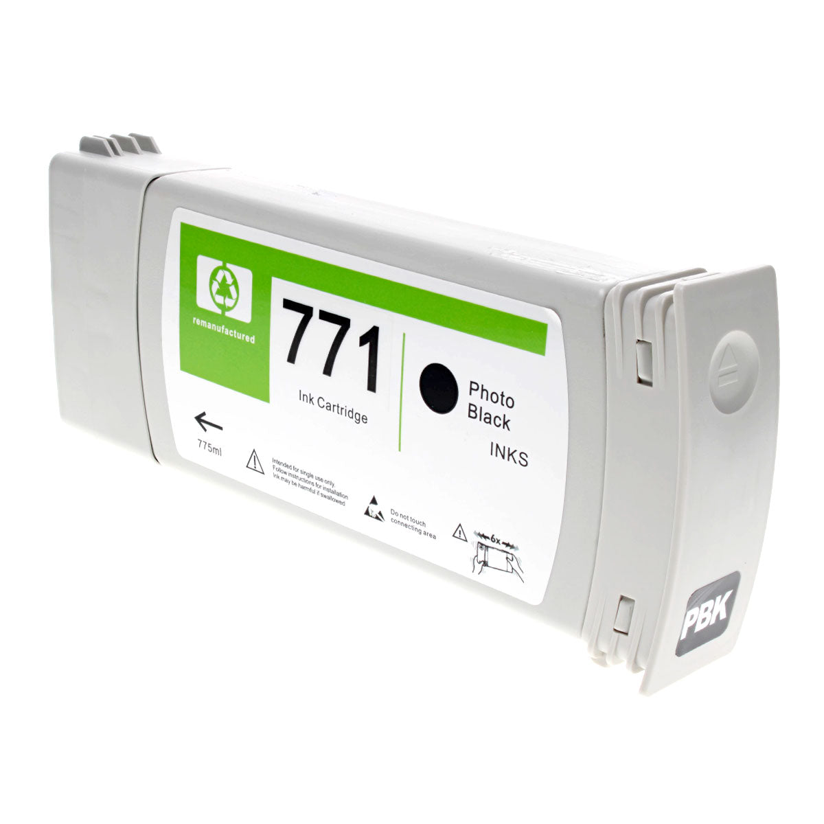 Remanufactured Photo Black Ink Cartridge for HP DESIGNJET Z6200 / DESIGNJET Z6200 (42") + More 775ml (B6Y21A / 771)