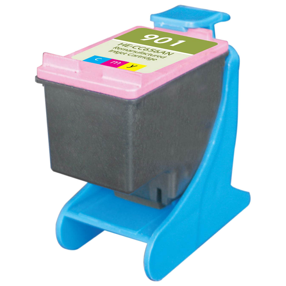 Remanufactured Tri-Color Ink Cartridge for HP OFFICEJET J4500 / OFFICEJET J4524 + More (CC656AN / 901)