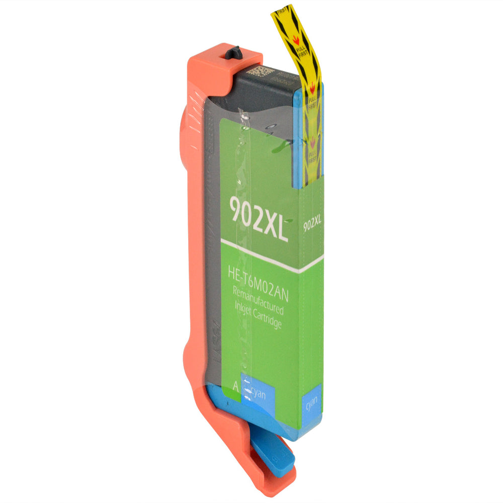 Remanufactured Cyan Ink Cartridge for HP OFFICEJET 6951 / OFFICEJET 6954 + More (T6M02AN / 902XL)