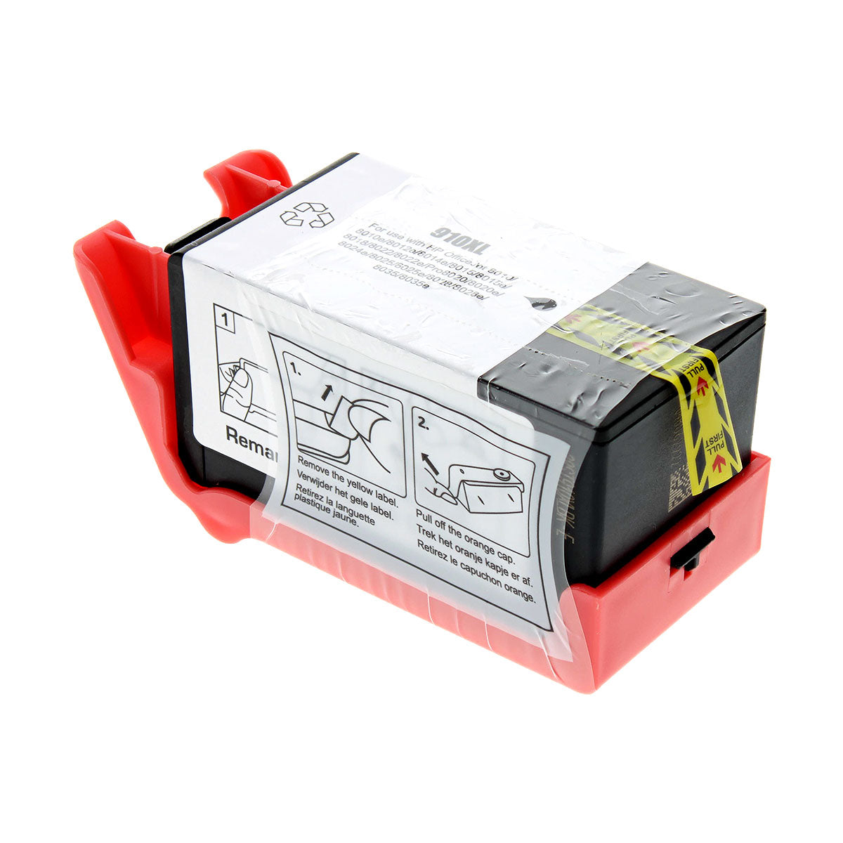Remanufactured Black Ink Cartridge for HP OFFICEJET 8015E / OFFICEJET PRO 8010 SERIES + More New Chip (3YL65AN / 910XL)
