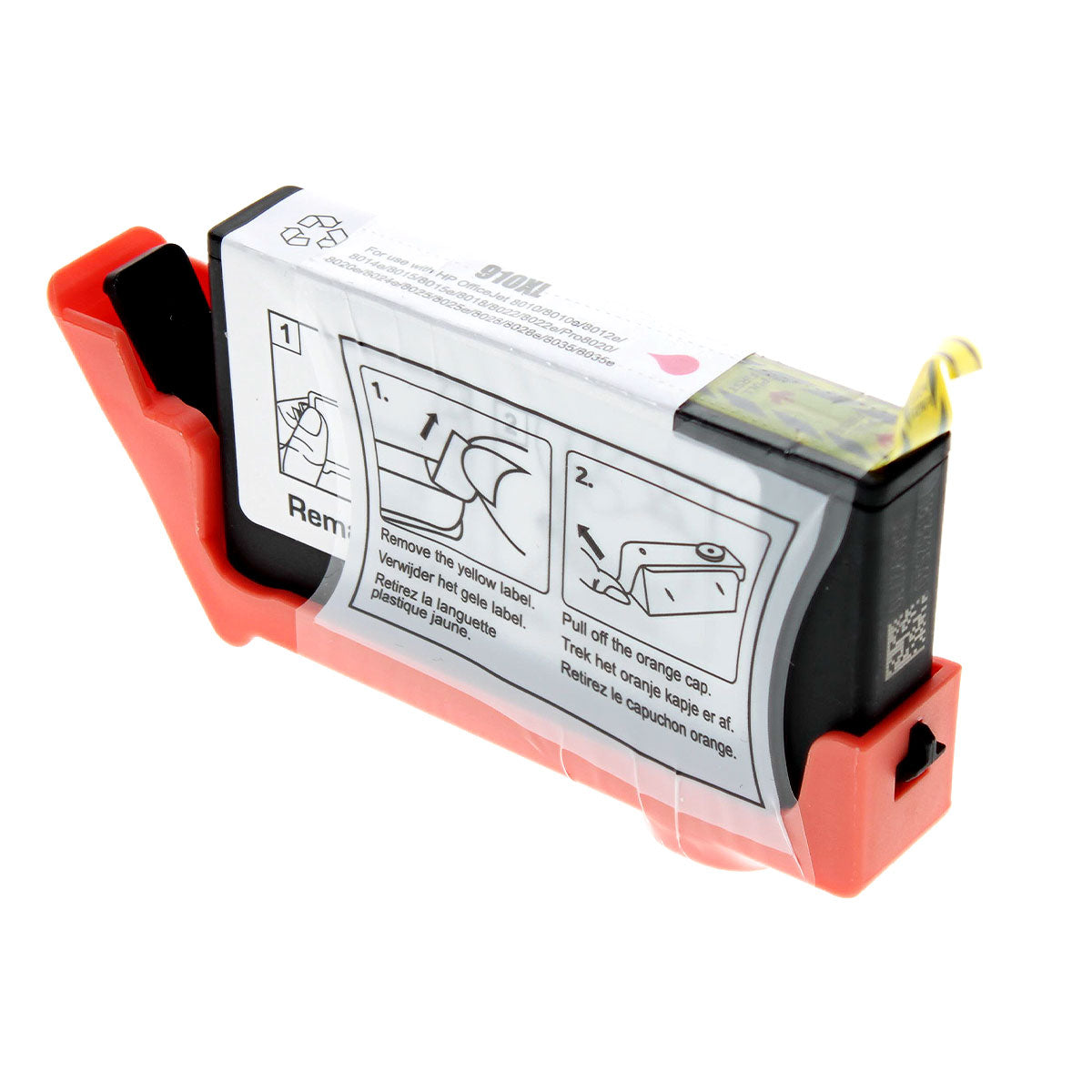 Remanufactured Magenta Ink Cartridge for HP OFFICEJET 8015E / OFFICEJET PRO 8010 SERIES + More New Chip (3YL63AN / 910XL)