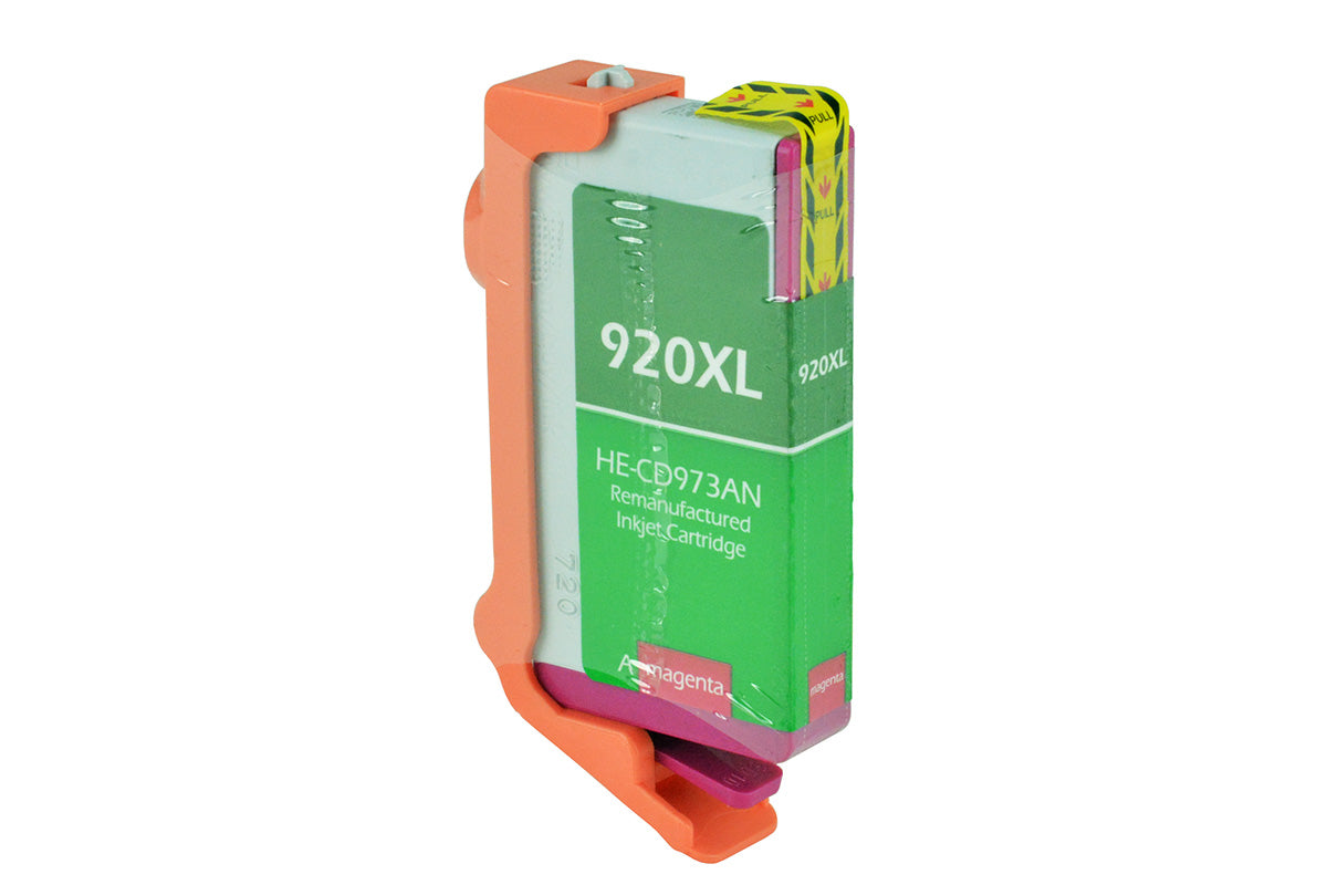 Remanufactured Magenta Ink Cartridge for HP OFFICEJET 6000 / OFFICEJET 6500 + More (CD973AN / 920XL)