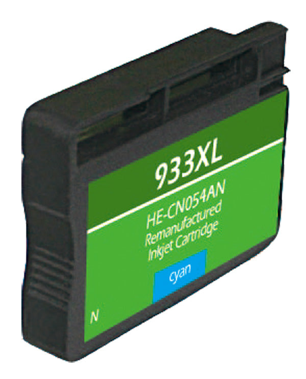 Remanufactured Cyan Ink Cartridge for HP OFFICEJET 6100 / OFFICEJET 6600 + More (CN054AN / 933XL)