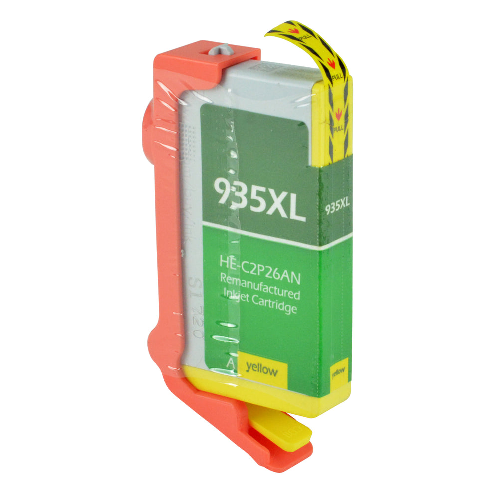 Remanufactured Yellow Ink Cartridge for HP OFFICEJET 6812 / OFFICEJET 6815 + More (C2P26AN / 935XL)