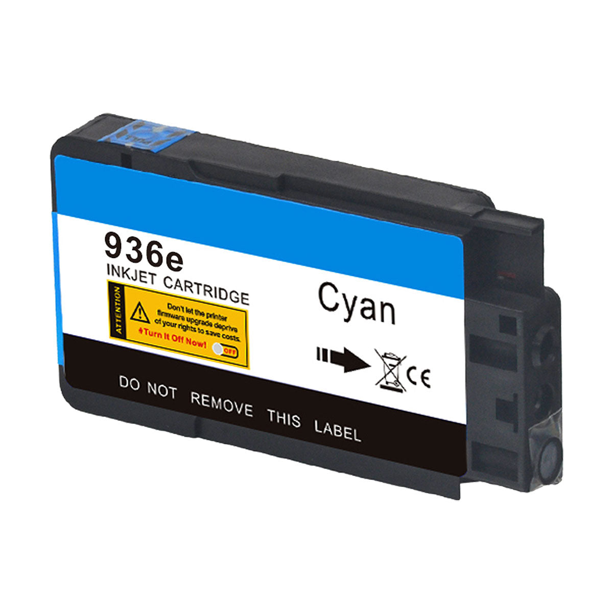 Remanufactured Cyan Ink Cartridge for HP OFFICEJET PRO 9110B / OFFICEJET PRO 9117B + More New Chip (4S6V3LN / 936E)