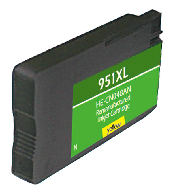 Remanufactured Yellow Ink Cartridge for HP OFFICEJET PRO 251DW / OFFICEJET PRO 276DW + More 1.5K High Yield (CN048AN / 951XL)