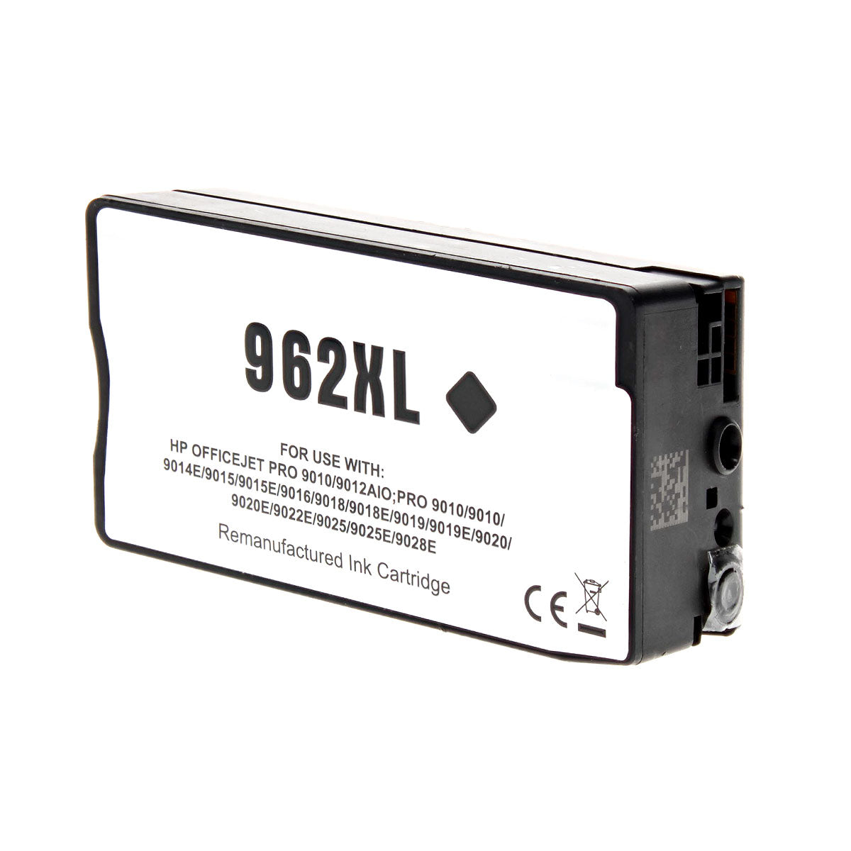Remanufactured Black Ink Cartridge for HP OFFICEJET PRO 9010 / OFFICEJET PRO 9012 + More 2K High Yield New Chip (3JA03AN / 962XL)