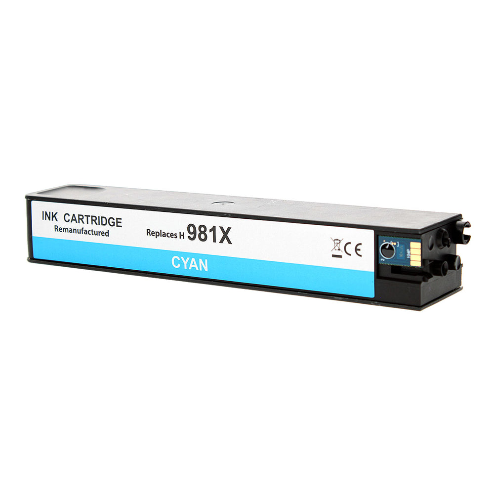 Remanufactured Cyan Ink Cartridge for HP PAFEWIDE 556 / PAFEWIDE 556DN + More 10K High Yield (L0R09A / 981XL)