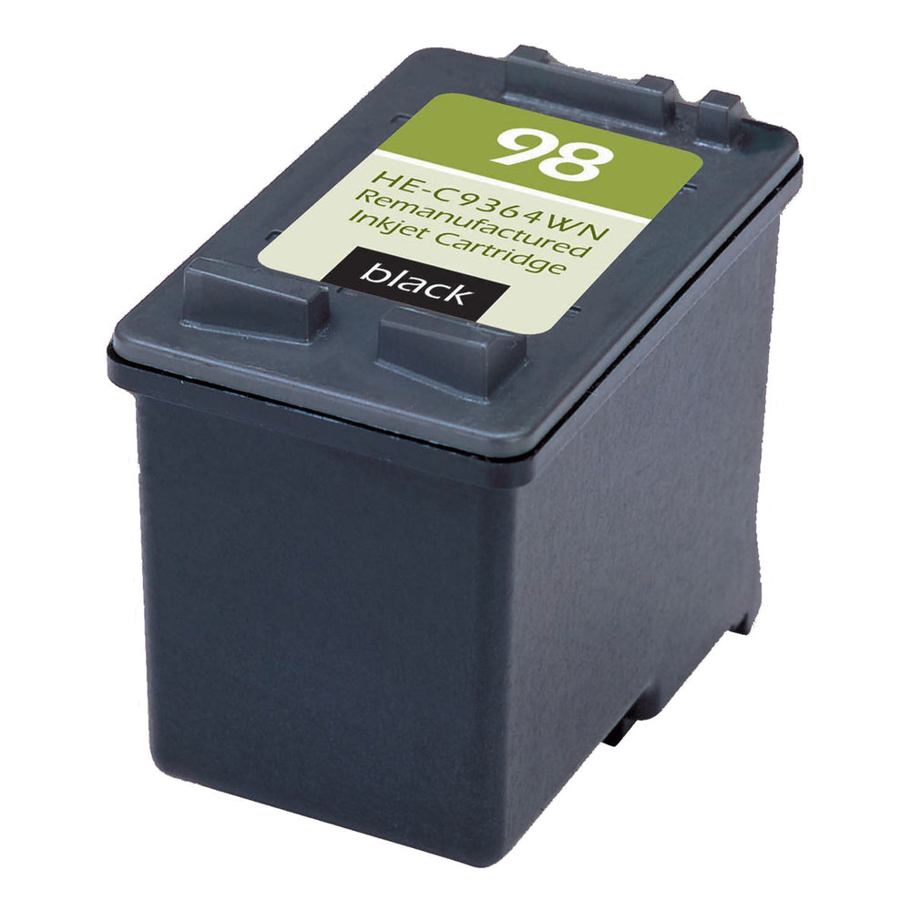 Remanufactured Black Ink Cartridge for HP DESKJET 4155 / DESKJET 4160 + More (C9364WN / 98)