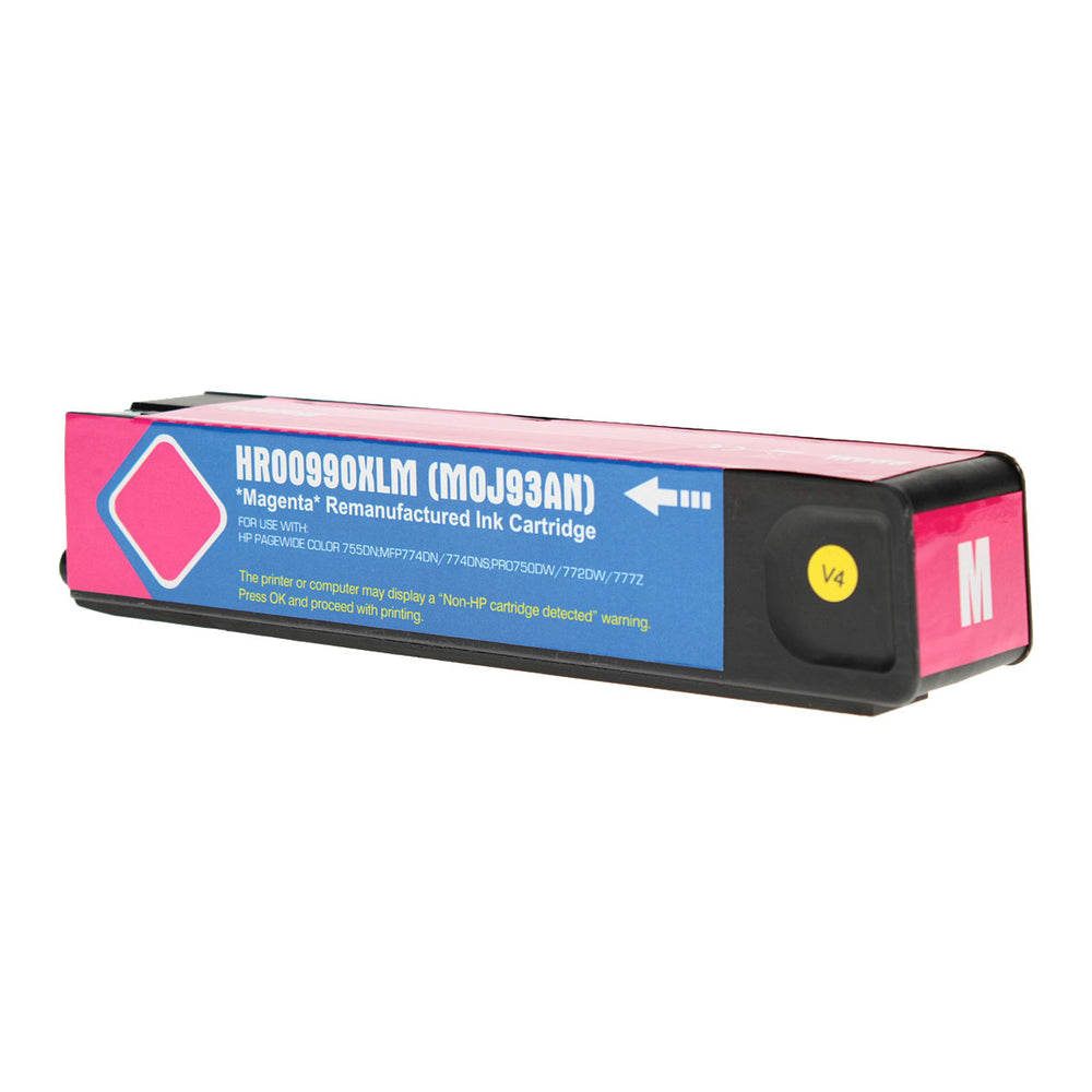 Remanufactured Magenta Ink Cartridge for HP PAGEWIDE COLOR 755 DN / PAGEWIDE COLOR MFP 774 + More 20K High Yield (M0J93AN / 990X)