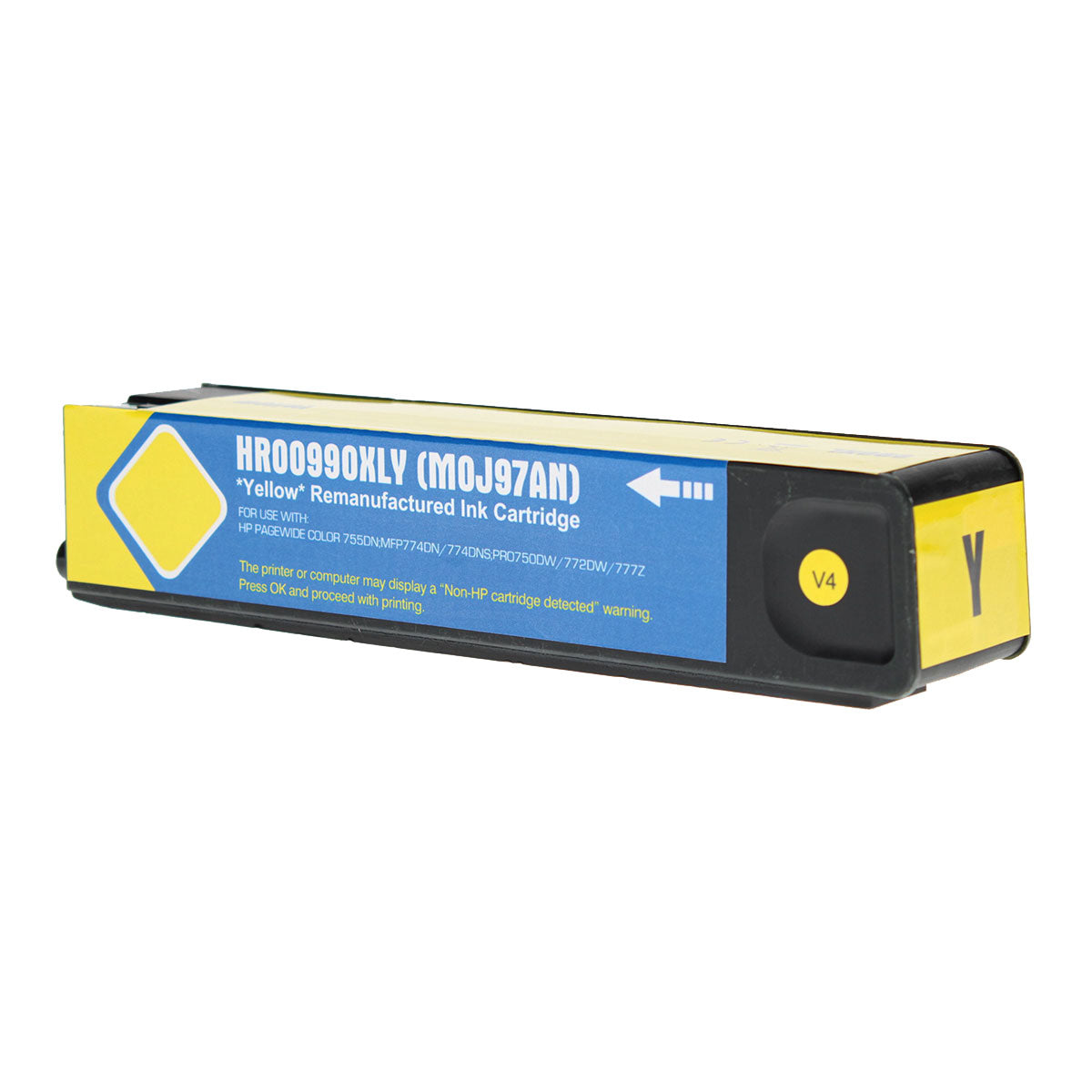 Remanufactured Yellow Ink Cartridge for HP PAGEWIDE COLOR 755 DN / PAGEWIDE COLOR MFP 774 + More 20K High Yield (M0J97AN / 990X)