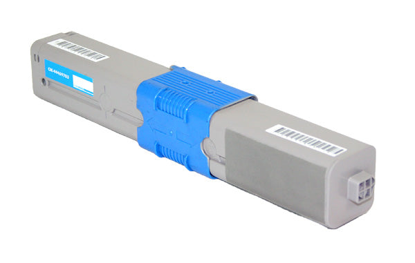 Remanufactured Cyan Toner Cartridge for Okidata C310DN / C330DN + More 3K Yield (44469703 / TYPE C17)