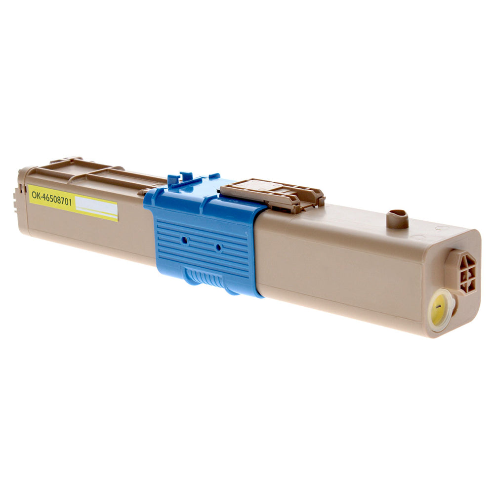 Compatible Yellow Toner Cartridge for Okidata C332 / C332DN + More 3K High Yield (46508701 / 46508705)