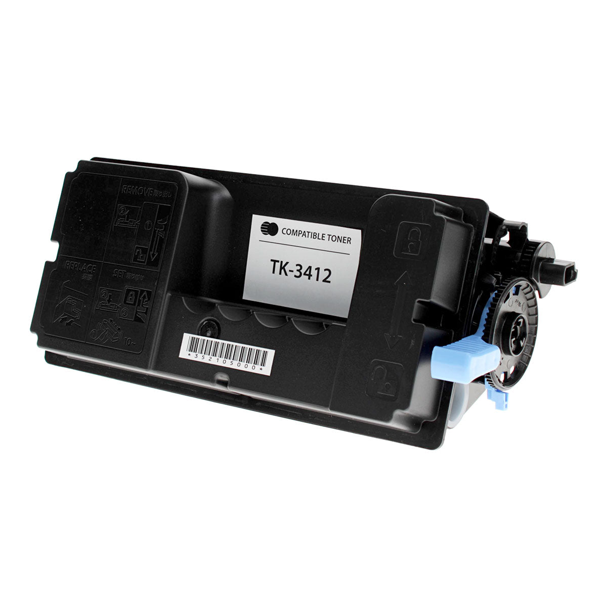 Compatible Black Toner Cartridge for Kyocera PA5000X 15.5K Yield (1T0C0X0US0 / TK-3412)