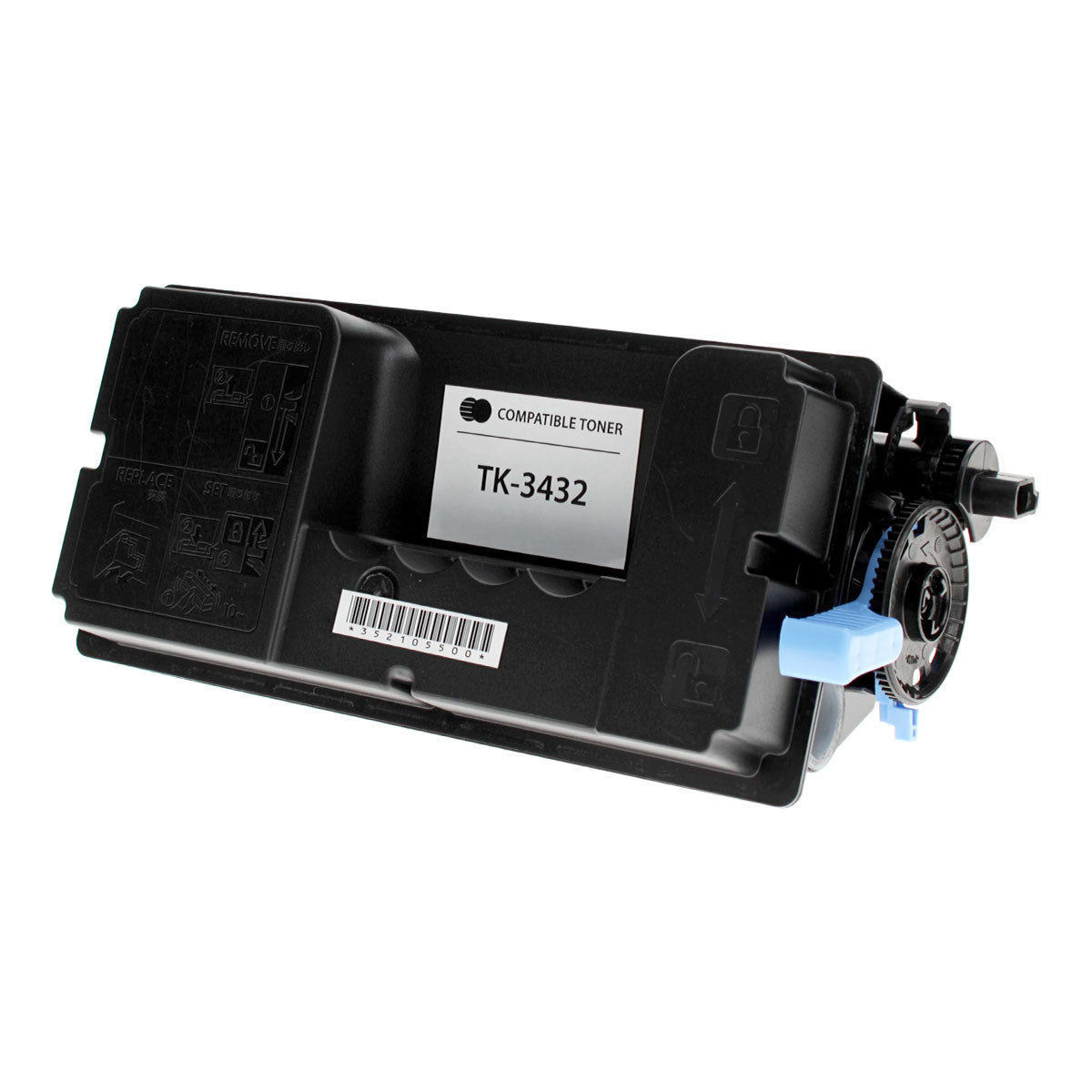 Compatible Black Toner Cartridge for Kyocera ECOSYS MA5500IFX / ECOSYS PA5500X 21K Yield (1T0C0W0US0 / TK-3432)