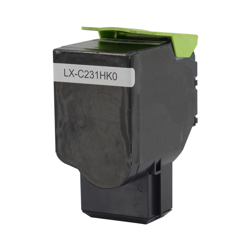 Remanufactured Black Toner Cartridge for Lexmark C2325DW / C2425DW + More 3K High Yield (C231HK0)