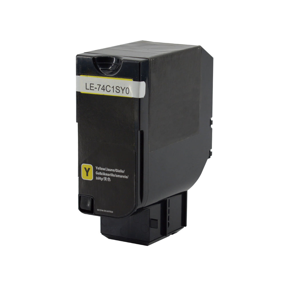 Remanufactured Yellow Toner Cartridge for Lexmark CS720DE / CS720DTE + More 7K High Yield (74C1SY0)