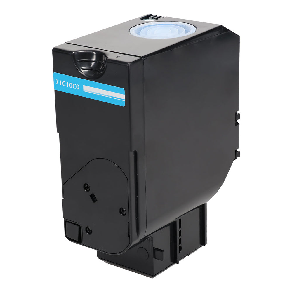 Remanufactured Cyan Toner Cartridge for Lexmark CS730DE / CS735DE + More 5K Yield (71C10C0)