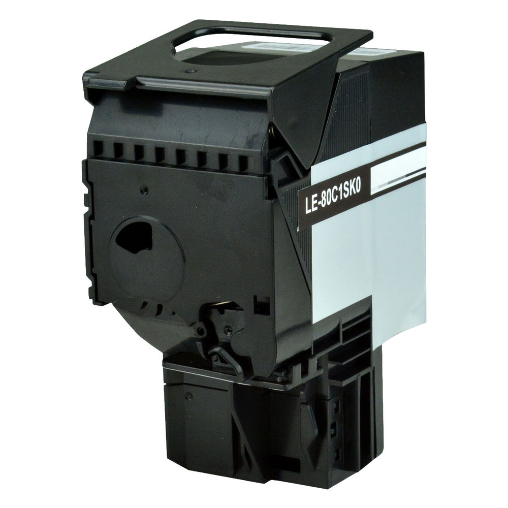 Remanufactured Black Toner Cartridge for Lexmark CX510DHE / CX310DN + More 2.5K Yield (80C0S10 / 801SK)