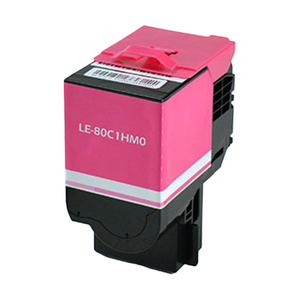 Compatible Magenta Toner Cartridge for Lexmark CX410DE / CX410DTE + More 3K High Yield (80C1HM0 / 801HM)